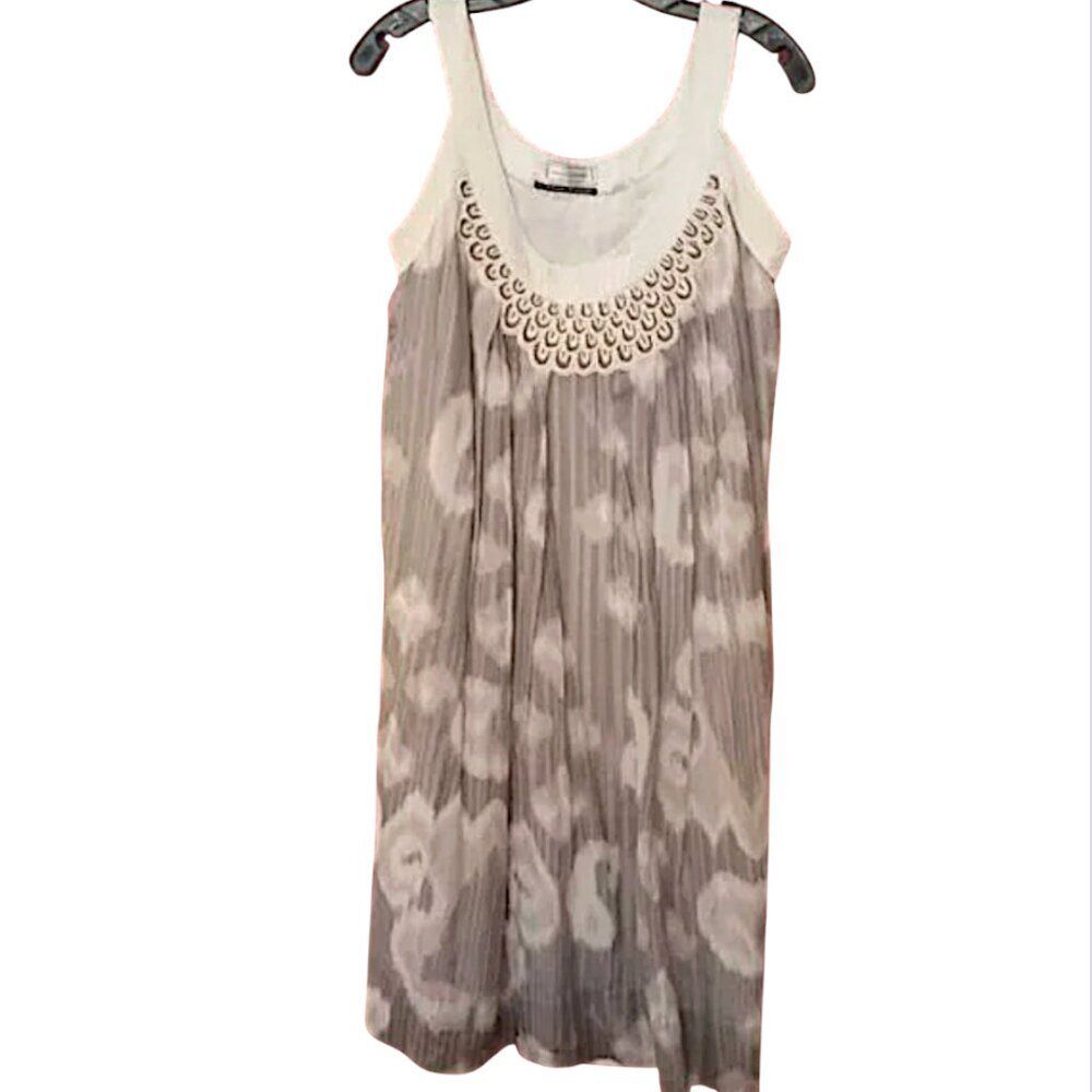 Day Birger Mikklesen Daily Couture Beaded Dress Sz 36 (6/S) Cotton & Silk Danish